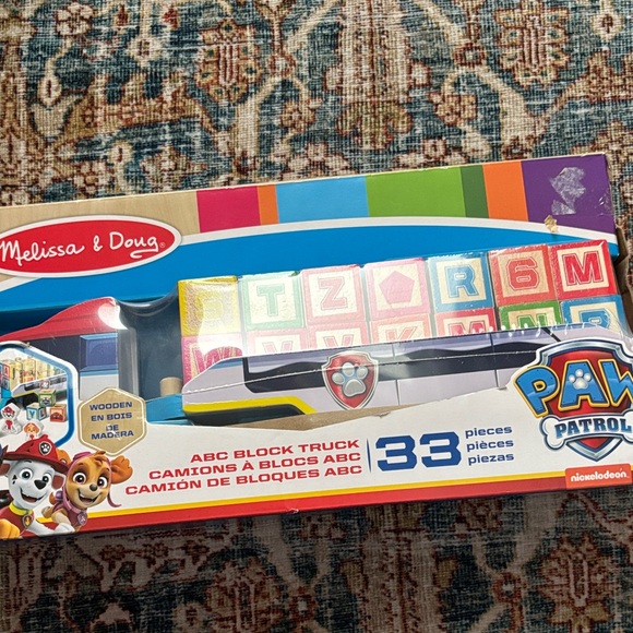 Melissa & Doug PAW Patrol ABC Block Truck - Red, Blue, Yellow - Picture 1 of 4